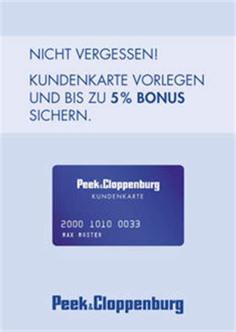 peek & cloppenburg kundenkarte.